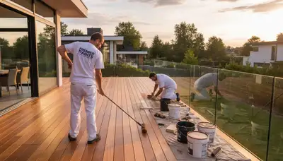 Professional deck staining and restoration by house painters in Anaheim, CA