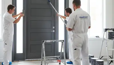Professional door painting service in Anaheim, CA by expert house painters for durable finish
