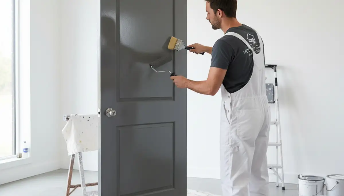 Professional door painting and refinishing service in Anaheim, CA by expert house painters