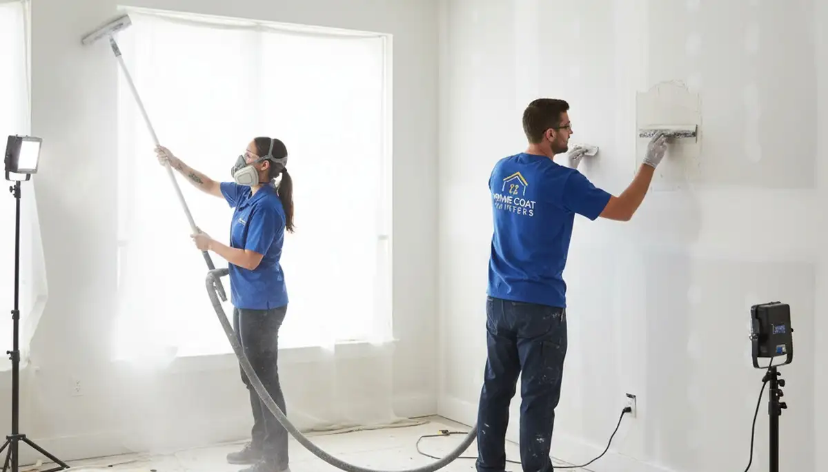 Professional drywall repair and wall restoration in Anaheim, CA home by expert painters