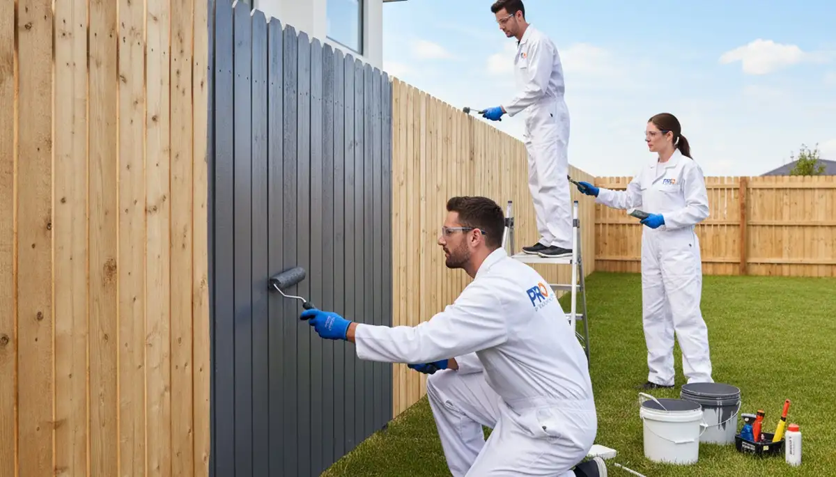 Professional fence painting service in Anaheim, CA with durable finishes for wood and vinyl fences