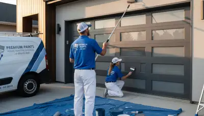 Professional garage door painting in Anaheim CA for lasting curb appeal and weather protection