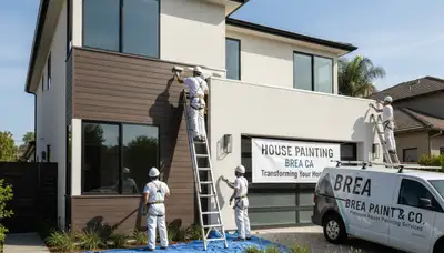 Professional house painting service in Anaheim, CA for residential exterior and interior painting