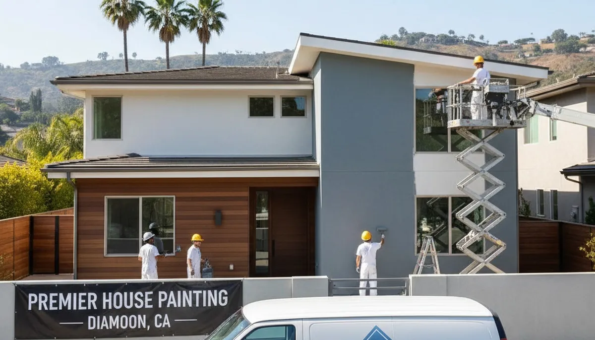 House painting service in Anaheim, CA for residential exterior and interior painting projects
