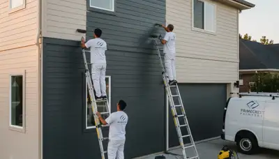 Professional siding painting on Anaheim, CA home exterior for durable sun and moisture protection